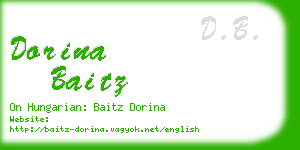 dorina baitz business card